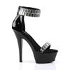 Pleaser - KISS269RS Sandale à bride à la cheville, Pole dance chaussures - Chaussures de pole dance - Noir Product image